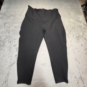 Spanx Leggings Womens 3X Petite Black High Rise Body Contour Crop Control Pants